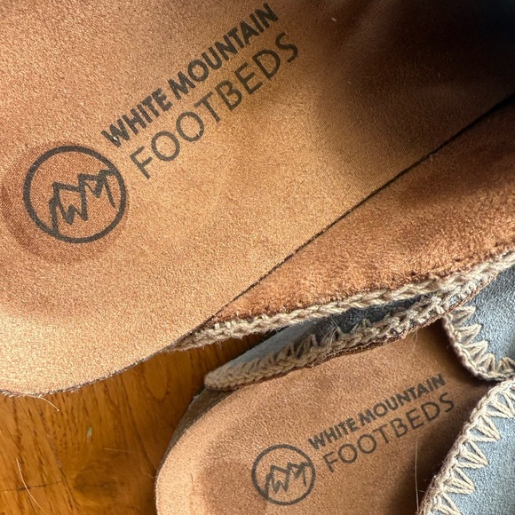 White Mountain Gray Mules with Buckle - Picture 6 of 6